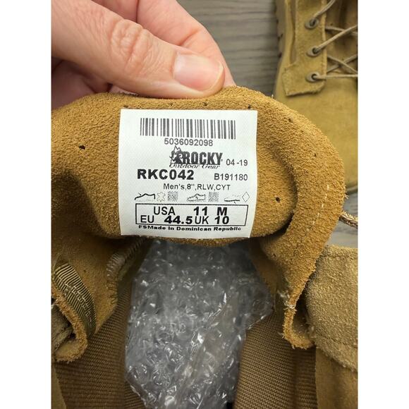 Rocky RLW Lightweight Military Combat Boots Coyote Brown 11M (RKC042) main image 5
